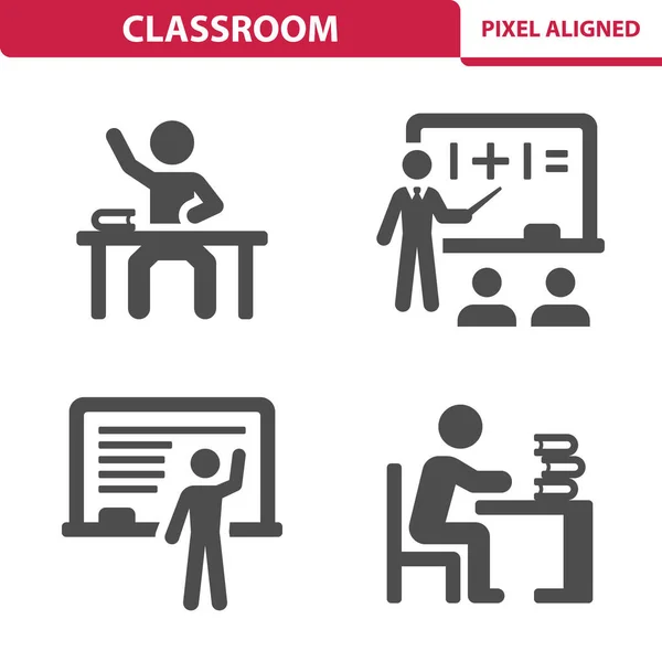 Iconos Aula Eps Vector Icon — Vector de stock