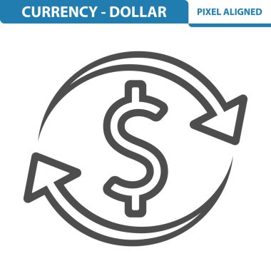Para Birimi - Dolar Simgesi - EPS 10 vektör simgesi