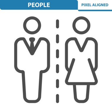 People Simgesi - EPS 10 vektör simgesi