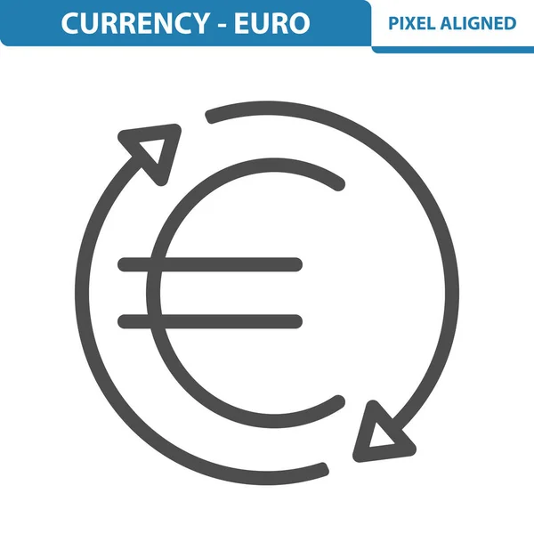 Monnaie Euro Icône Eps Icône Vectorielle — Image vectorielle