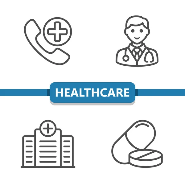Health Care Icons Eps Vector Icon — Stock Vector