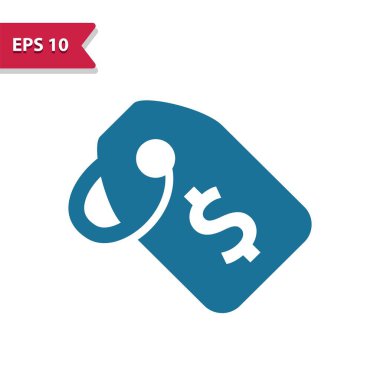 Fiyat Etiketi, Etiket Simgesi - EPS 10 vektör simgesi