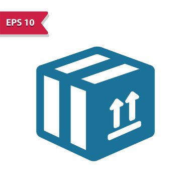 Kutu, Sandık, Paket Simgesi - EPS 10 vektör simgesi