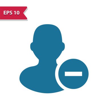 Kullanıcı, Avatar, Man Simgesi - EPS 10 vektör simgesi