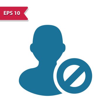 Kullanıcı, Avatar, Man Simgesi - EPS 10 vektör simgesi