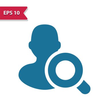 Kullanıcı, Avatar, Man Simgesi - EPS 10 vektör simgesi