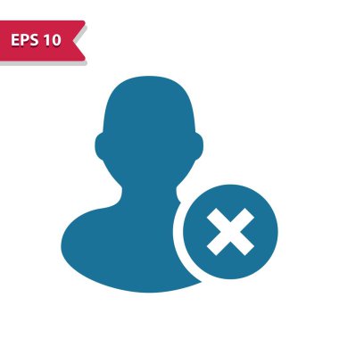 Kullanıcı, Avatar, Man Simgesi - EPS 10 vektör simgesi