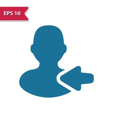 Kullanıcı, Avatar, Man Simgesi - EPS 10 vektör simgesi