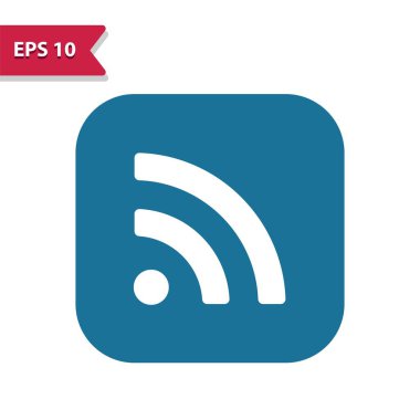 RSS Besleme Simgesi - EPS 10 vektör simgesi