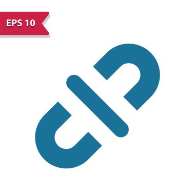 Bağlantı, Weblink, Hiper Bağlantı Simgesi - EPS 10 vektör simgesi