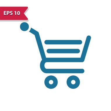 Alışveriş Aracı Simgesi - EPS 10 vektör simgesi
