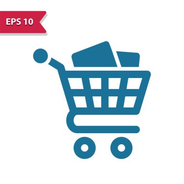 Alışveriş Aracı Simgesi - EPS 10 vektör simgesi