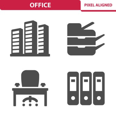 Ofis Simgeleri - EPS 10 Vektör Simgeleri