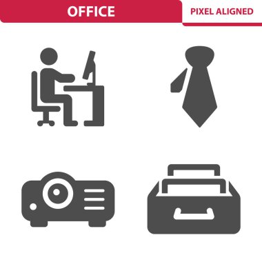 Ofis Simgeleri - EPS 10 Vektör Simgeleri