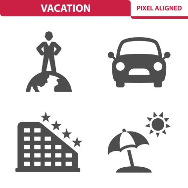 Tatil Simgeleri - EPS 10 Vektör Simgeleri