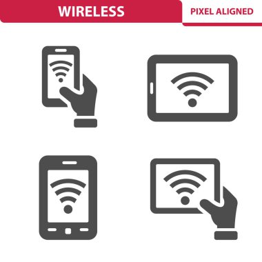 Kablosuz Simgeler - EPS 10 Vektör Simgeleri