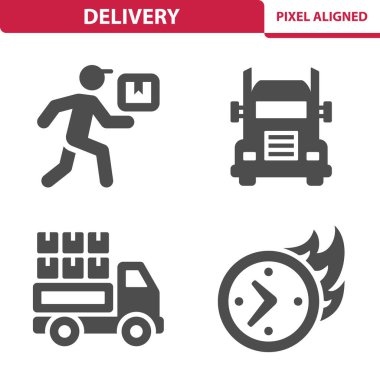 Taşıma Simgeleri - EPS 10 Vektör Simgeleri