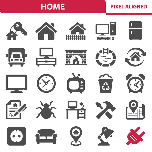 Ev Simgeleri - EPS 10 Vektör Simgesi