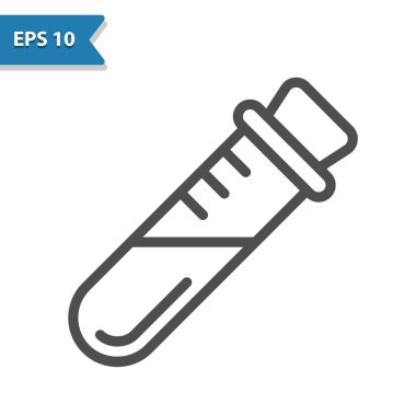 Test Tüpü Simgesi - EPS 10 vektör simgesi