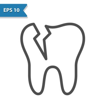 Diş Simgesi - EPS 10 vektör simgesi