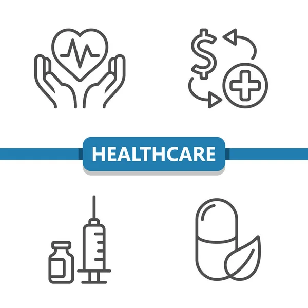 Health Care Icons Eps Vector Icon — Stock Vector