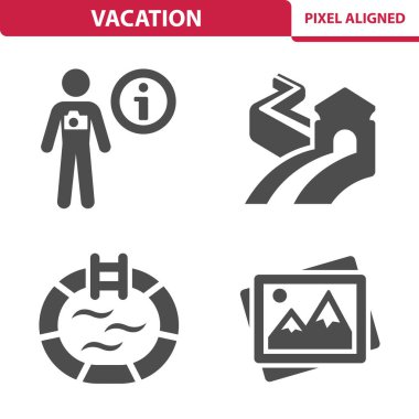 Tatil Simgeleri - EPS 10 Vektör Simgesi