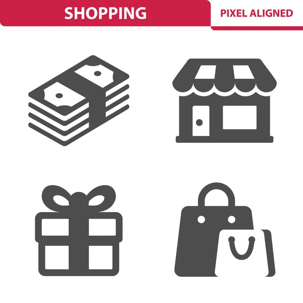 Shopping Icons Eps Vector Icon — Stock Vector