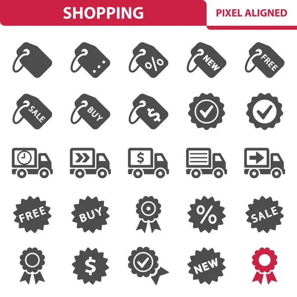 Shopping Icons Eps Vector Icon — Stockvektor