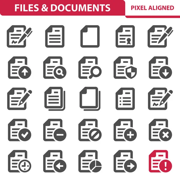 ファイルとドキュメントのアイコン Eps 10ベクトルアイコン — ストックベクタ