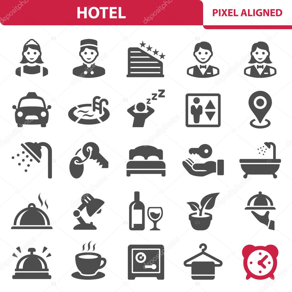 Hotel Icons - EPS 10 Vector Icon