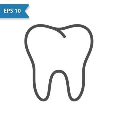 Diş Simgesi - EPS 10 vektör simgesi