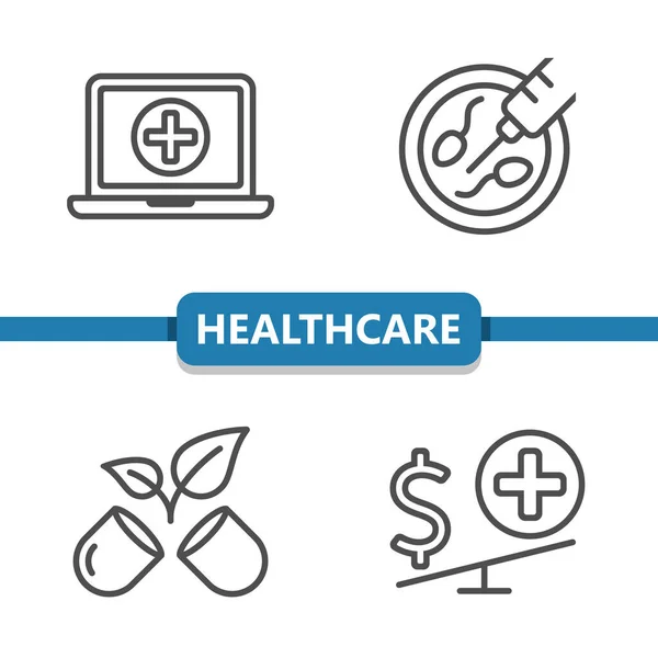 Health Care Icons Eps Vector Icon — Stock Vector