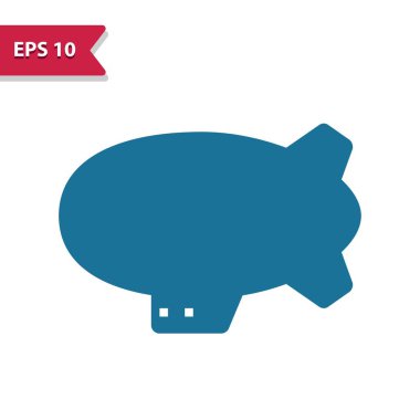 Zeplin Simgesi - EPS 10 Vektör Simgesi