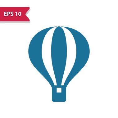 Sıcak Hava Balon Simgesi - EPS 10 Vektör Simgesi