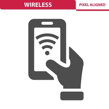 Kablosuz Simge. Akıllı Telefonla El