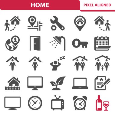 Ev Simgeleri. Ev, Emlak Simgesi Ayarları