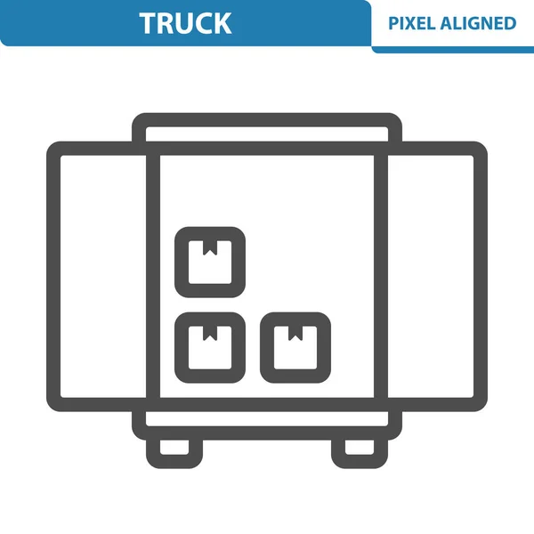 Ikona Ciężarówki Ciężarówka Samochód Dostawczy — Wektor stockowy