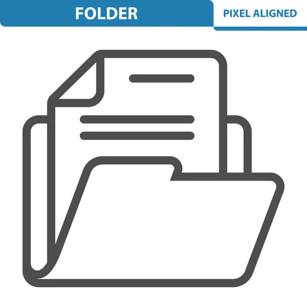 Ikona Folderu Folder Plików Dokument — Wektor stockowy