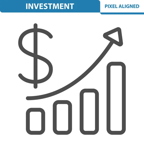 Investeringsikon Investering Diagram Rapport Resultat — Stock vektor