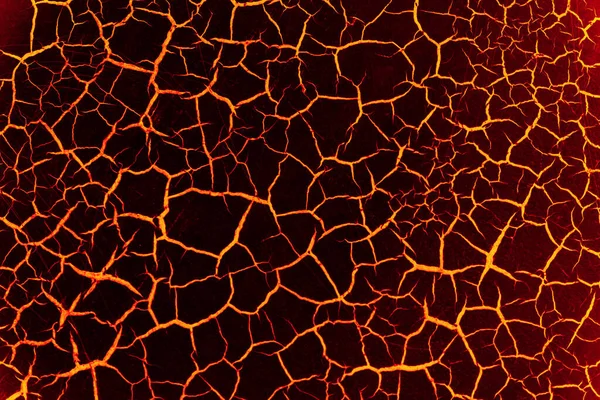 Magma Arkaplanı Arka Plan Için Kırmızı Çatlak Özeti — Stok fotoğraf