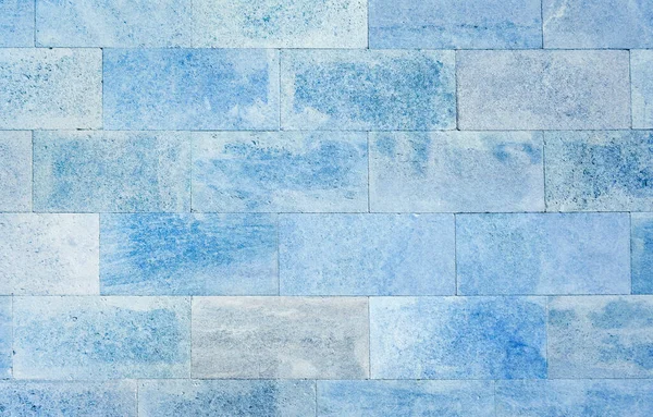 青い石のブロックの壁 — ストック写真