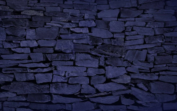 Textura Pared Piedra Azul Oscuro Con Sombras — Foto de Stock