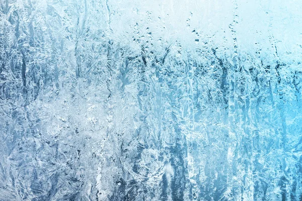 Frost Led Vzory Skle Okna — Stock fotografie