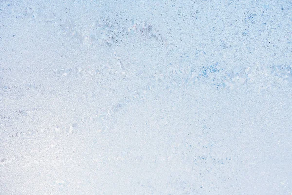 Frost buz kalıpları kış pencere camına 