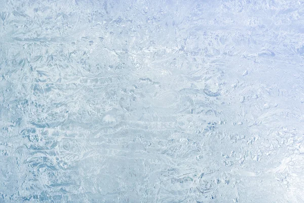 Led Vzory Zimní Okenní Sklo Frost — Stock fotografie