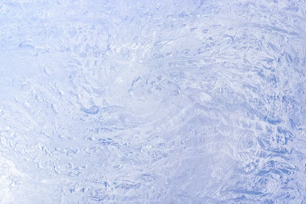 Морозостійкі Льодові Візерунки Зимовому Склі — стокове фото