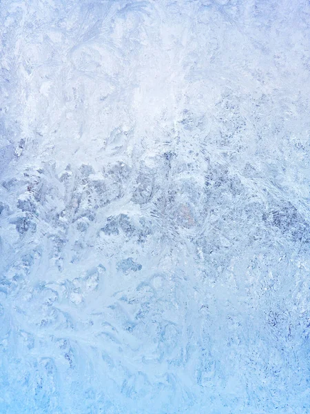 窓ガラスのカラフルな氷のテクスチャ — ストック写真