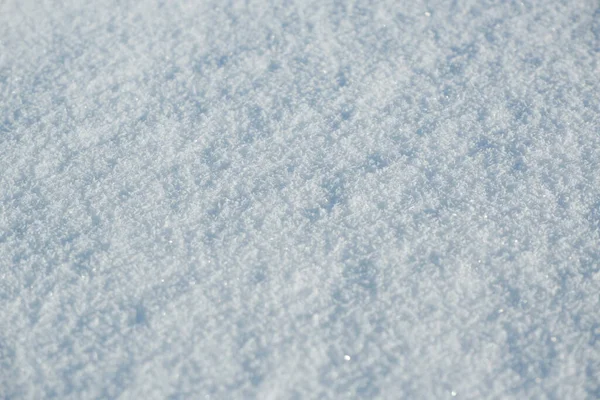 White Snow Closeup Texture Detail Winter Background — Stock Photo, Image