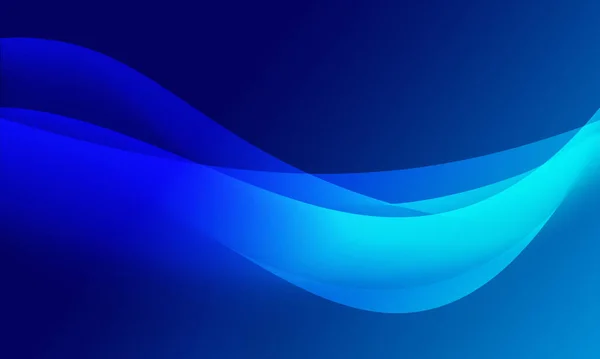Абстрактная Синяя Кривая Волновой Фон — стоковое фото