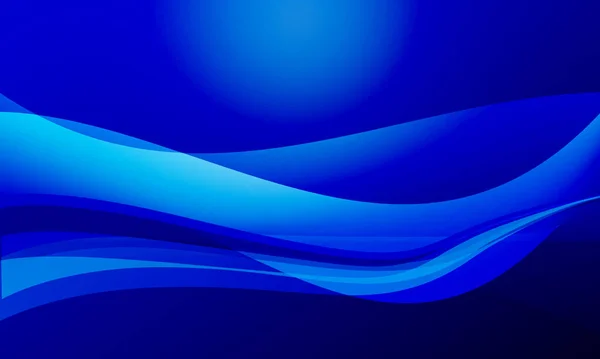 青い波の曲線の抽象的な背景 — ストック写真